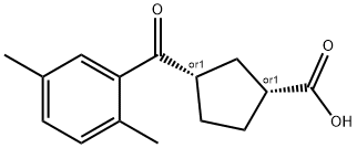 CIS-3-(2,5-DIMETHYLBENZOYL)CYCLOPENTANE-1-CARBOXYLIC ACID price.