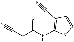 2-氰基-N-(3-氰基噻吩-2-基)乙酰胺, 73227-83-5, 結(jié)構(gòu)式
