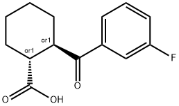 TRANS-2-(3-FLUOROBENZOYL)CYCLOHEXANE-1-CARBOXYLIC ACID price.
