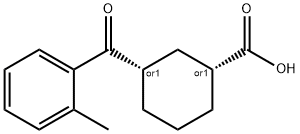 CIS-3-(2-METHYLBENZOYL)CYCLOHEXANE-1-CARBOXYLIC ACID Structure