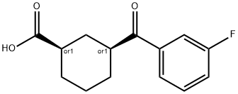 CIS-3-(3-FLUOROBENZOYL)CYCLOHEXANE-1-CARBOXYLIC ACID price.
