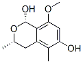 1H-2-Benzopyran-1,6-diol, 3,4-dihydro-8-methoxy-3,5-dimethyl-, (1S,3S)- (9CI) Struktur