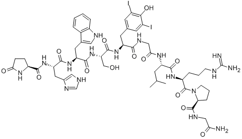 (3,5-DIIODO-TYR5)-LHRH, 73644-49-2, 結(jié)構(gòu)式