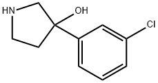 3-(3-CHLOROPHENYL)-3-PYRROLIDINOL Struktur