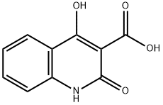 3-Quinolinecarboxylic acid, 1,2-dihydro-4-hydroxy-2-oxo- Struktur