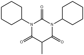 1,3-Dicyclohexyl-5-methylbarbituric acid Struktur