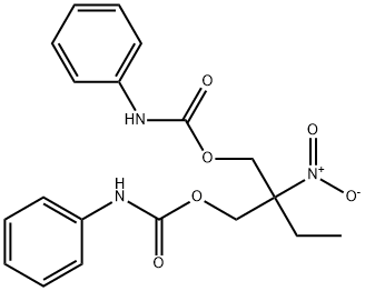 2-Ethyl-2-nitro-1,3-propanediol bis(phenylcarbamate) Struktur