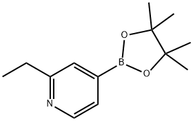 2-ETHYLPYRIDINE-4-BORONIC ACID PINACOL ESTER Struktur