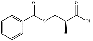 (R)-3-(benzoylthio)-2-methylpropionic acid Struktur
