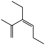 (Z)-3-Ethyl-2-methyl-1,3-hexadiene Struktur