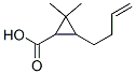 3-(3-Butenyl)-2,2-dimethyl-1-cyclopropanecarboxylic acid Struktur