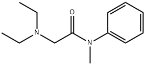 2-diethylamino-N-methyl-N-phenyl-acetamide Struktur