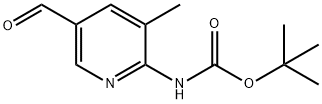 tert-butyl 5-forMyl-3-Methylpyridin-2-ylcarbaMate Struktur