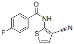 Benzamide, N-(3-cyano-2-thienyl)-4-fluoro- (9CI) Struktur