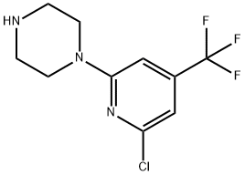 1'-(6-Chloro-4-(trifluoromethyl)pyridin-2-yl)-piperazine Struktur
