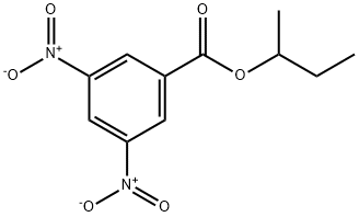 Benzoic acid, 3,5-dinitro-, 1-Methylpropyl ester Struktur