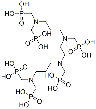 [ethane-1,2-diylbis[[3-[bis(phosphonomethyl)amino]propyl]imino]bis(methylene)]bisphosphonic acid Struktur