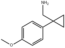 [1-(4-METHOXYPHENYL)CYCLOPROPYL]METHYLAMINE 結(jié)構(gòu)式