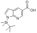 1H-Pyrrolo[2,3-b]pyridine-5-carboxylic acid, 1-[(1,1-dimethylethyl)dimethylsilyl]-