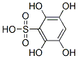 Benzenesulfonic acid, 2,3,5,6-tetrahydroxy- (9CI) Struktur
