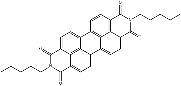 N,N′-二戊基-3,4,9,10-苝二甲酰亞胺 結(jié)構(gòu)式