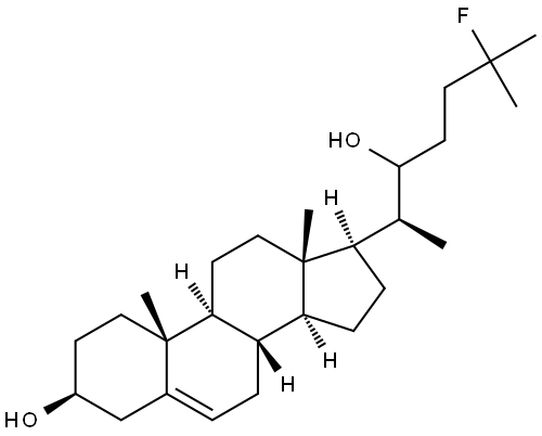 22-hydroxy-25-fluorocholesterol Struktur