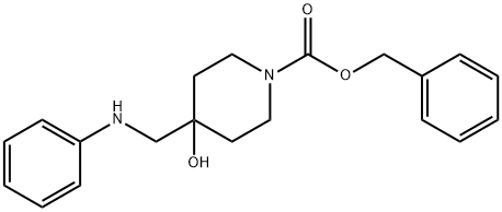 Benzyl 4-hydroxy-4-[(phenylamino)methyl]-piperidine-1-carboxylate Structure