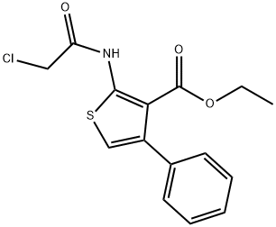 2-(2-氯-乙?；被?-4-苯基-噻吩-3-羧酸乙酯, 77261-21-3, 結(jié)構(gòu)式
