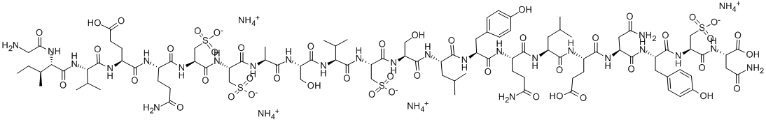 INSULIN CHAIN A, OXIDIZED AMMONIUM SALT Struktur