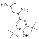 3-AMINO-3-(3,5-DI-TERT-BUTYL-4-HYDROXY-PHENYL)-PROPIONIC ACID Struktur