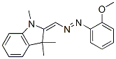 2,3-Dihydro-2-[[(2-methoxyphenyl)azo]methylene]-1,3,3-trimethyl-1H-indole Struktur