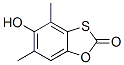 1,3-Benzoxathiol-2-one, 4,6-dimethyl-5-hydroxy-, Struktur