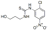 1-(2-chloro-5-nitrophenyl)-3-(3-hydroxypropyl)thiourea  Struktur