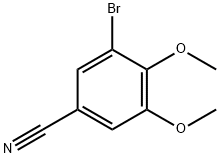3-BROMO-4,5-DIMETHOXY-BENZONITRILE Struktur