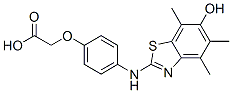 Acetic  acid,  [4-[(6-hydroxy-4,5,7-trimethyl-2-benzothiazolyl)amino]phenoxy]-  (9CI) Struktur
