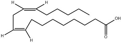 9Z,12Z-OCTADECADIENOIC-9,10,12,13-D4 ACID Structure