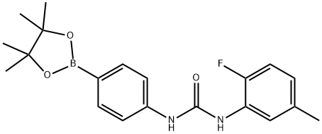 N-(2-氟-5-甲基苯基)-N'-[4-(4,4,5,5-四甲基-1,3,2-二氧雜硼烷-2-基)苯基]脲