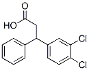 3-(3,4-dichlorophenyl)-3-phenylpropionic acid Struktur