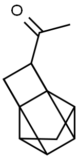 Ethanone, 1-pentacyclo[4.3.0.02,5.03,8.04,7]non-4-yl- (9CI) Struktur