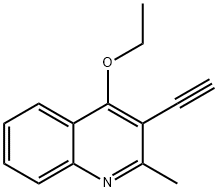Quinoline, 4-ethoxy-3-ethynyl-2-methyl- (9CI) Struktur