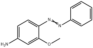 3-methoxy-4-aminoazobenzene Struktur