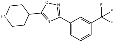 4-{3-[3-(TRIFLUOROMETHYL)PHENYL]-1,2,4-OXADIAZOL-5-YL}PIPERIDINE Struktur
