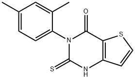 3-(2,4-Dimethylphenyl)-2-sulfanylidene-1H,2H,3H,4H-thieno[3,2-d]pyrimidin-4-one Struktur
