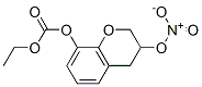 Carbonic acid ethyl 3-nitrooxychroman-8-yl ester Struktur
