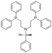 S(-)-N,N-BIS(2-DIPHENYLPHOSPHINOETHYL)-1-PHENYLETHYLAMINE Struktur