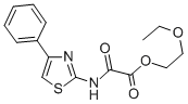 2-Ethoxyethyl N-(4-phenylthiazol-2-yl)oxamate Struktur