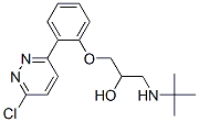 1-(tert-butylamino)-3-[2-(6-chloropyridazin-3-yl)phenoxy]propan-2-ol  Struktur