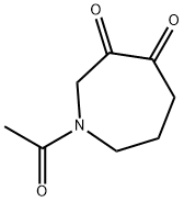 1H-Azepine-3,4(2H,5H)-dione, 1-acetyldihydro- (9CI) Struktur