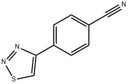 4-[4-(1,2,3-噻重氮)]苯甲腈 結(jié)構(gòu)式