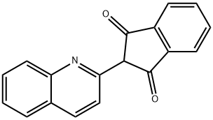 2-(2-quinolyl)-1H-indene-1,3(2H)-dione Structure